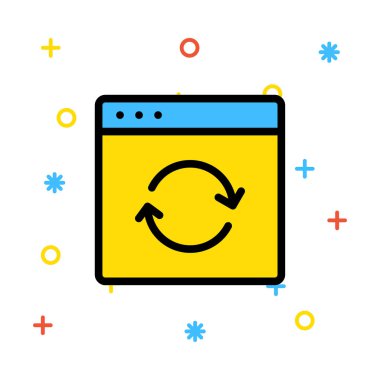 Ağ web simge vektör çizim 