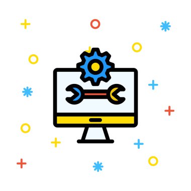 Ağ web simge vektör çizim 