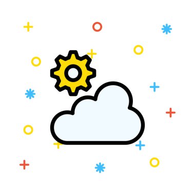 Ağ web simge vektör çizim 