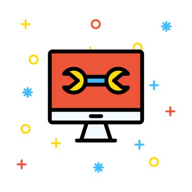 Ağ web simge vektör çizim 