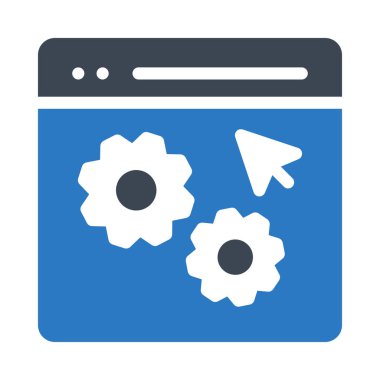 Ağ web simge vektör çizim 