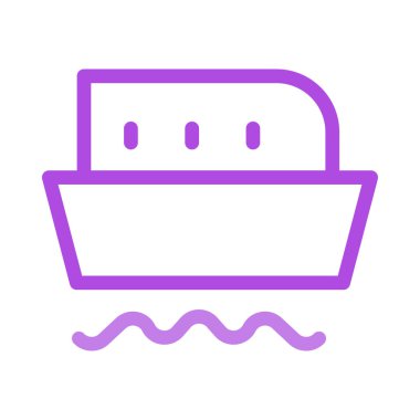 Gemi simgesi vektör illüstrasyonu 