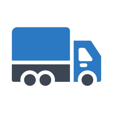  kamyon beyaz arkaplanda izole edildi