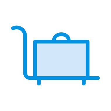 Bavul web simgesi, vektör çizim 