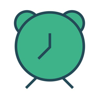 Saat simgesi vektör illüstrasyonu 