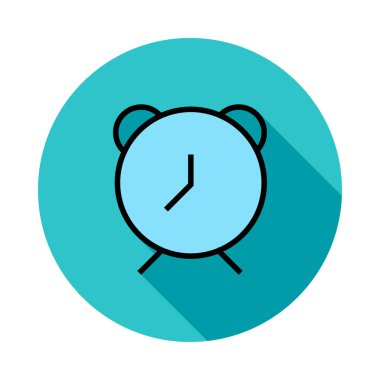 Saat simgesi vektör illüstrasyonu 