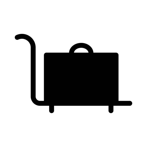 スーツケース Web アイコン ベクトル イラスト — ストックベクタ