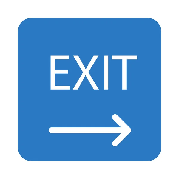 Web Exit Icon Vector Illustration — Stock Vector