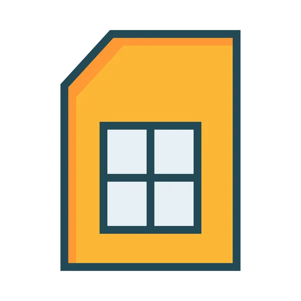 Netwerk Web Icon Vectorillustratie — Stockvector