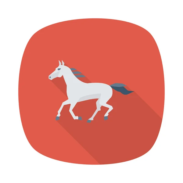 Horse Web Icon Vector Illustration — Stock Vector