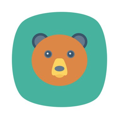 Hayvan web simgesi, vektör çizim 