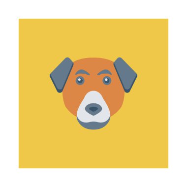 köpek ağı simgesi, vektör illüstrasyonu 