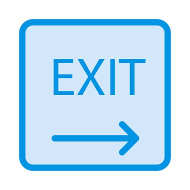 Web çıkış simgesi. Vektör çizim