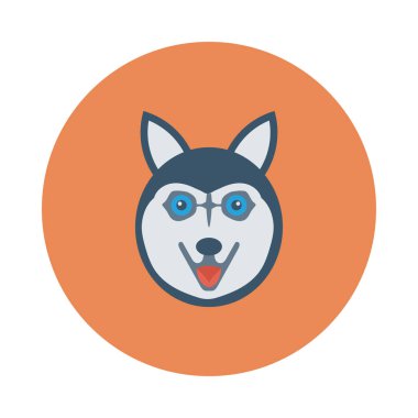 köpek ağı simgesi, vektör illüstrasyonu 