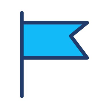 bayrak web simgesi, vektör illüstrasyonu 