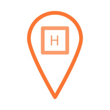 İşaretçi düz simgesi, vektör çizim 