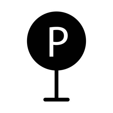 Park işareti illüstrasyon vektör 