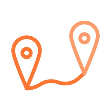 harita pin ikonu vektör illüstrasyonu 