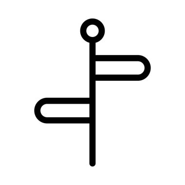 işaretleyici simgesi vektör illüstrasyonu 