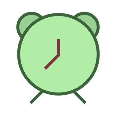 Saat simgesi vektör illüstrasyonu 