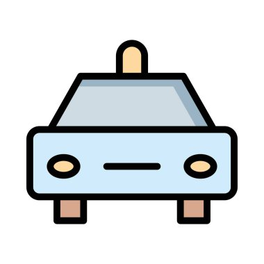 Bej gölge beyaz zemin üzerine izole araba