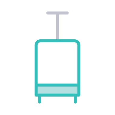 Soyut web vektör seyahat simgesi beyaz arka plan üzerinde 