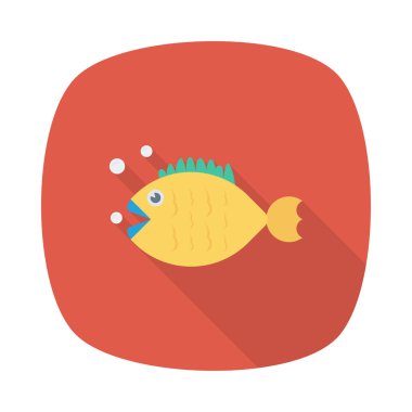 balığı web simge vektör çizim 