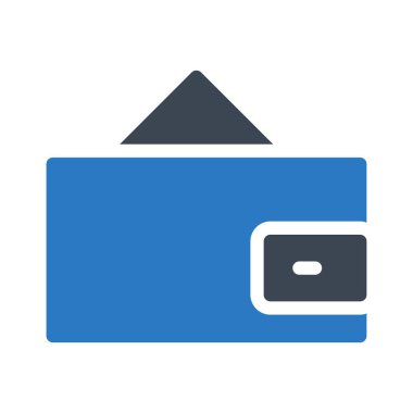 cüzdan web simgesi, vektör illüstrasyonu  