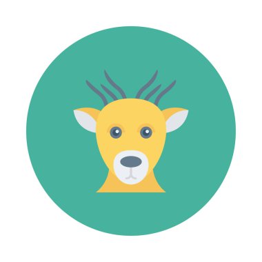 Hayvan web simgesi, vektör çizim 