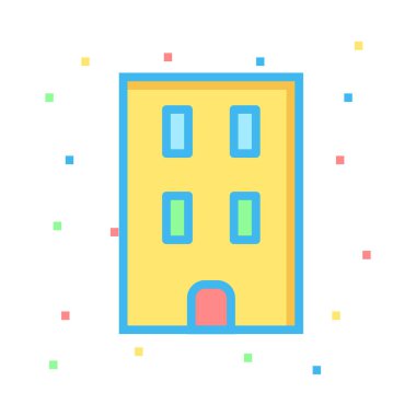 ev simgesi vektör illüstrasyonu