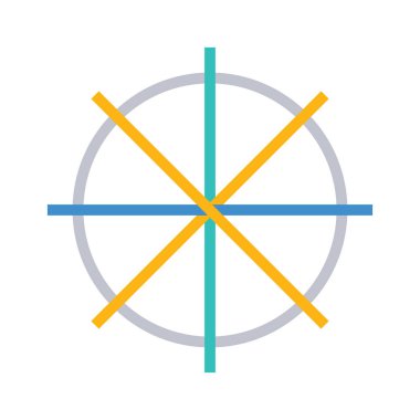 Soyut web vektör seyahat simgesi beyaz arka plan üzerinde 