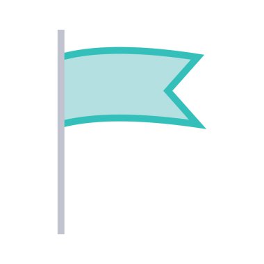 bayrak web simgesi, vektör illüstrasyonu 