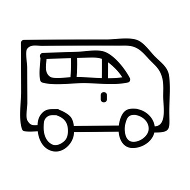 Renkli noktalar beyaz zemin üzerine sarı araba 