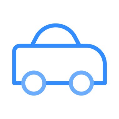 Renkli noktalar beyaz zemin üzerine sarı araba 