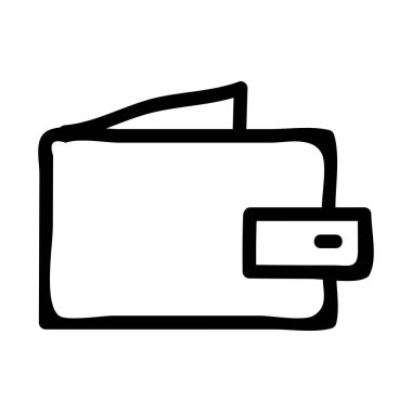 cüzdan web simgesi, vektör illüstrasyonu  