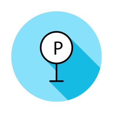 Park işareti illüstrasyon vektör 