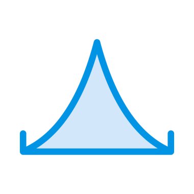 kamp web simgesi, vektör çizim 