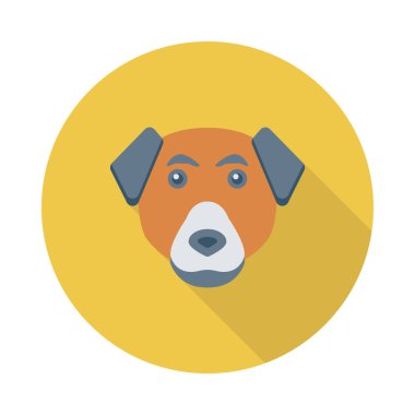 köpek ağı simgesi, vektör illüstrasyonu 