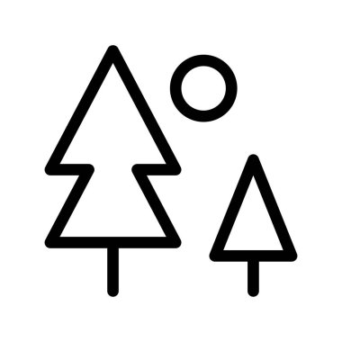 Orman Ağı simgesi, vektör illüstrasyonu 