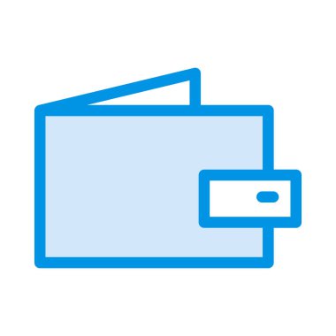 cüzdan web simgesi, vektör illüstrasyonu  