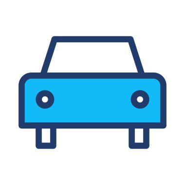 Renkli noktalar beyaz zemin üzerine sarı araba 