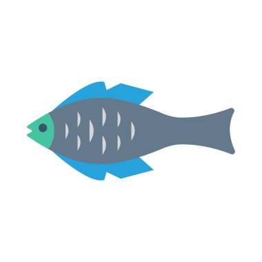 balığı web simge vektör çizim 