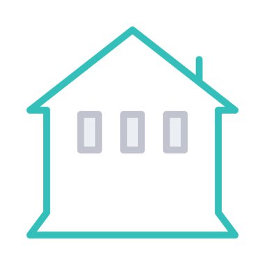 ev simgesi vektör illüstrasyonu