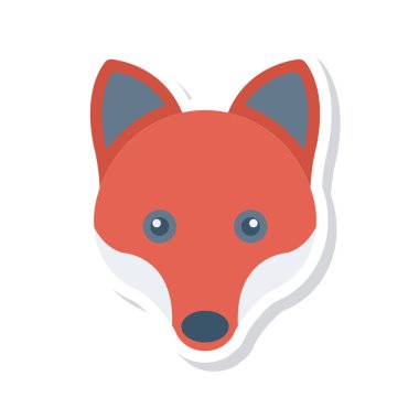 Hayvan web simgesi, vektör çizim 