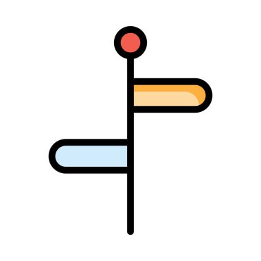 işaretleyici simgesi vektör illüstrasyonu 