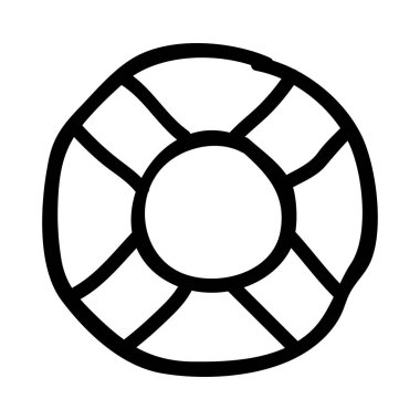 Yaşam şamandırası ikon vektör çizimi 