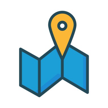 İşaretçi düz simgesi, vektör çizim 