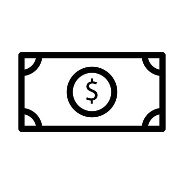 Dolar simgesi vektör illüstrasyonu  