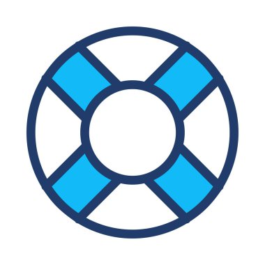 Yaşam şamandırası ikon vektör çizimi 