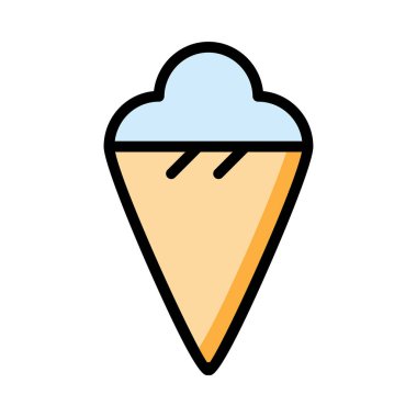 dondurma ikonu vektör illüstrasyonu
